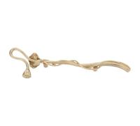 BCOATH Poignée de Meuble en Laiton Vintage Forme Fleur de Lotus, 18cm avec Vis, Facile à Installer pour Tiroirs et Armoires, Style Classique Oriental
