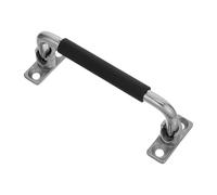 BCOATH Poignée de Traction Utilitaire avec Système de Positionnement à 90 Degrés Poignée Pliante en Acier Inoxydable Design Pliable et Gainé Plastique pour Boîte à Outils et Chariots