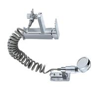 BCOATH Pommeau de extensible avec filtre anti-calcaire en acier inoxydable, 1 set, pour robinet de lavabo et utilisation shampoing Couleur Aléatoire
