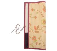 BCOATH Porte-pinceaux Enroulable Artisanal Style Japonais, étui à Crayons à 10 emplacements, Organisation Efficace pour pinceaux et stylos, pour Artistes et Cours d’Art