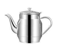 BCOATH Pot à Huile Cuisine en Acier Inoxydable Argenté Réutilisable Filtre pour Garder L'huile Propre, Bouteille de Condiment pour Huile, Sauce Soja ou Vinaigre