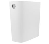 BCOATH Poubelle Étroite en Plastique Blanc Cuisine et Bureau, Design Moderne Élégant, Matériau Pp Solide, Facile à Utiliser pour Maison et Bureau