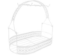 BCOATH Présentoir à Tasses en Fer Blanc, Support la Cuisine Moderne | Égouttage Rapide, Design Pratique, pour Salon Cuisine, Accueille 1 Sucrier, 1 Pot à Lait