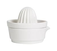 BCOATH Presse-citron Gain de Temps et Économie D'énergie Manuel Blanc en Céramique Facile à Utiliser et Séparant Pulpe et Jus, pour Fruits Frais à Domicile