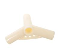 BCOATH Raccord en T Plastique Blanc pour Poteaux de Tente, Connecteur de Jonction Robuste et Solide, Accessoire Extérieur pour Armature D’auvent, Compatible Structure de Serrage