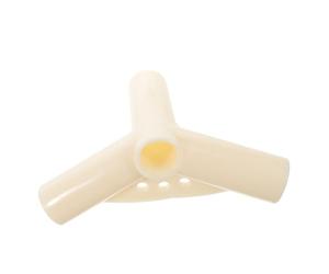 BCOATH Raccord en T Plastique Blanc pour Poteaux de Tente, Connecteur de Jonction Robuste et Solide, Accessoire Extérieur pour Armature D’auvent, Compatible Structure de Serrage