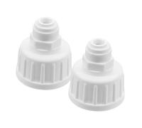 BCOATH Raccord Rapide 1/4 pour Système De Brumisation Extérieur Connecteurs Solide Blancs Kit 2 Pièces pour Arrosage Jardin, Humidification Et Refroidissement Extérieur