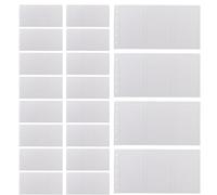 BCOATH Recharge de Bloc-notes Ligné 20pcs Papier Blanc 5 Trous Pliage Trois Volets pour Bureau et École Expérience D'écriture Fluide Portable
