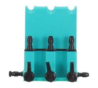 BCOATH Régulateur à 3 Voies pour Pompe à Air d'Aquarium en ABS Clapet Anti-Retour Intégré Valve d'Aération Verte pour Bassins et Aquariums Contrôle Précis du Débit d'air Accessoires