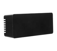 BCOATH Réveil Digital Abs Robuste, Alimentation USB et Piles AAA LED Noir Écran Miroir, Horloge Numérique pour Chambre et Bureau