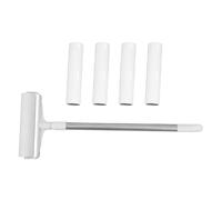 BCOATH Rouleau Anti-Peluches Réutilisable pour Tapis et Vêtements Manche Extensible 19 Cm Brosse Adhésive Lavable pour Poils D’Animaux sur Sols, Meubles et Textiles Recharge Incluse