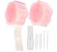 BCOATH Ruban Adhésif Double Paupière en Dentelle Imperméable, Autocollants Invisibles pour Maquillage des Yeux, avec Spray, 1 Set pour Effet Naturel et Solide