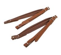 BCOATH Sangles Accordéon Réglables Confort et Praticité Assurés Couleur Café en Pu Design Créatif et Absorption D'humidité, Lot de 2 pour Accordéons 16-120 Basses
