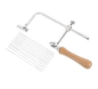 BCOATH Scie à Bijoux Plusieurs styles Réglable avec Poignée en Bois et Lames en Acier, Outil Facile à Utiliser pour Fabrication de Bijoux, Accessoire pour Atelier de Plusieurs styles