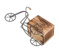 BCOATH Sculpture de Mini-vélo en Métal Vintage pour Décoration et Rangement, Modèle Unique en Bois et Métal, pour Table et Salon
