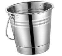 BCOATH Seau à Glace Portable en Acier Inoxydable avec poignée, Seau à vin et Boissons, 1,5 L, pour Bar extérieur et Restaurant