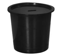 BCOATH Seau D'apiculteur Noir en Pp 14l Portable pour Apiculture Extérieure, Accessoire Pratique pour Attirer Essaims D'abeilles et Collecte Facile