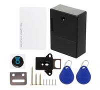 BCOATH Serrure Électronique Rfid Invisible pour Armoire en Abs, Ouverture sans Perçage, Sécurité Renforcée pour Bureau à Domicile et Placard Noir