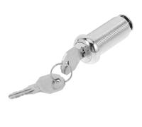 BCOATH Serrure pour Armoire Argenté en Alliage de Zinc Clé, Prévention du Vol et Design Minimaliste, pour Armoires et Vitrines