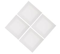 BCOATH Set de 4 Panneaux de Toile à Peindre en Coton et Bois, Bords Lisses, Adapté pour Peinture à L'huile et Acrylique, pour Atelier de Peinture et Usage Domestique