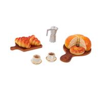 BCOATH Set de Miniatures Réalistes pour Maison de Poupée Résine Café Décorations Miniatures pour Café et Photographie