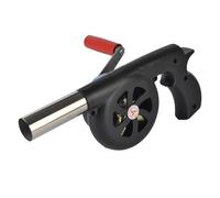 BCOATH Souffleur Manuel Barbecue Portable Plastique et Métal Souffleur à Main Résistant Chaleur pour Camping Foyer et BBQ Plein Air
