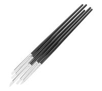 BCOATH Stylo à Ongles Noir en Silicone 15pcs Technologie de Gravure Creuse pour Projets Créatifs et Applications Polyvalentes en Manucure