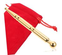 BCOATH Stylo de Massage en Laiton à Double Tête pour Acupression et Stimulation Musculaire, Outil Pratique pour Points de Déclenchement, Améliore Circulation Sanguine et Détente