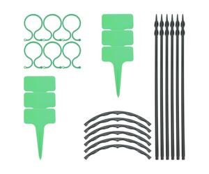 BCOATH Support 6 Plastique Vert pour Lot, de Sets Plantes Grimpantes | Guide les Tiges, Maintient les Plantes Droites, Limite L’étalement des Vignes, Protège du Vent Fort