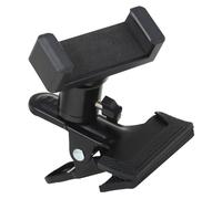 BCOATH Support de Téléphone à Clipser pour Guitare et Basse en Métal, Pince Ajustable avec Tête Sphérique 360°, Double Trou, Adapté à la Diffusion et à l’Enseignement Musical