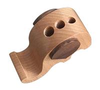 BCOATH Support De Téléphone Éléphant en Bois Taille Moyenne Multifonction Porte-Stylo Et Porte-Cartes Bureau Décoratif pour Smartphone Et Espace De Travail