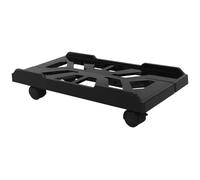 BCOATH Support pour Tour d'Ordinateur Réglable en Largeur Support de Sol Mobile en Plastique Noir Brillant Compatible Unité Centrale Ventilation Améliorée pour Bureau et Maison