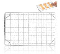 BCOATH Support Rectangulaire avec Pieds en Acier Inoxydable Grille de Résistante Haute Température Facile à Nettoyer et Four pour Barbecue pour Barbecue Extérieur