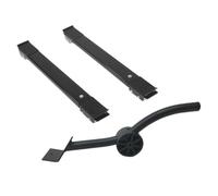 BCOATH Support Réglable Roulettes Base Antidérapante en Acier Inoxydable et Caoutchouc Lève-meubles Noir pour Machine à Laver et Meubles Lourds