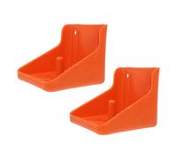 BCOATH Support Renforcé pour Boîte à Lécher en Pe Orange, Facile à Assembler, 2 Pièces, Accessoire pour L'alimentation du Bétail et Moutons Plusieurs styles