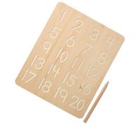 BCOATH Tableau D’écriture Double-Face Montessori en Bois de Hêtre pour Garçon et Filles, Outil de Traçage des Lettres et Chiffres, Éducatif D’Apprentissage de L’Alphabet pour Maternelle