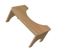 BCOATH Tabouret de Toilette en Bois Naturel, Petit Repose-pieds Stable pour Garçon et Filles, Marchepied Ergonomique pour Salle de Bain, Support Pied Garçon et Filles, 1 Pièce, Usage