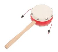 BCOATH Tambourin Bois Traditionnel pour Garçon Fille Hochet Musical Peau Agneau Naturelle Éveil Sensoriel pour Garçon et Fille Développement Coordination Main-œil