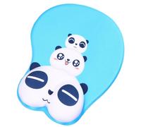 BCOATH Tapis de Souris en Silicone Repose-Poignet Motif Panda Bleu, Sensation Tactile Lisse pour Réduire la Fatigue Poignet Bureau ou Maison