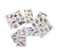 BCOATH Tatouages Temporaires pour Garçon et Filles Motif Ballon de Football 10 Feuilles 12X68 CM Autocollants de Tatouage Réalistes pour Corps pour Fêtes Événements Sportifs et Fans