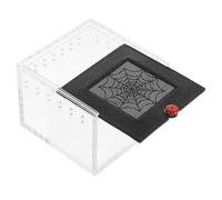 BCOATH Terrarium Boîte d'alimentation en Acrylique Transparent pour Reptiles avec Ventilation Intégrale Stable en Habitat Sécurisé pour Serpents et Petites Créatures