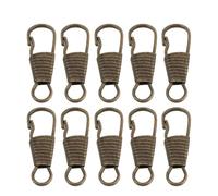 BCOATH Tête de Fermeture Éclair en Métal Solide et Détachable 10 Pièces Multi-usage Accessoires pour Vêtements, Valises et Projets DIY à Domicile