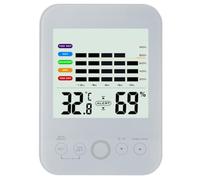 BCOATH Thermomètre-hygromètre D'intérieur Numérique Haute Précision Écran Clair en Abs, Facile à Transporter, pour Sports en Plein Air et Restaurant, Couleur Blanc