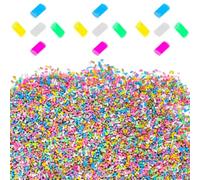 BCOATH Tranches de Pâte Polymère Colorées 100g, Accessoires de Bricolage pour Décoration de Maison de Poupée, Perles en Argile Artisanale, Kit DIY Ornement Bracelet et Bijoux, Matériaux