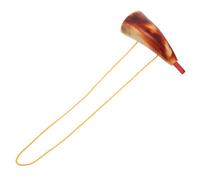 BCOATH Trompette Viking en Corne de Bœuf Naturelle 13-17 CM Cor de Guerre à Embouchure Plate Sculptée Instrument de Vent Décoratif pour Fêtes et Cérémonies Couleur Aléatoire