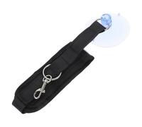 BCOATH Ventouse Réglable pour Bain de Chats et Chiens en Nylon Noir Fixation Puissante, Accessoire Pratique pour Toilettage et Bain en Toute Sécurité
