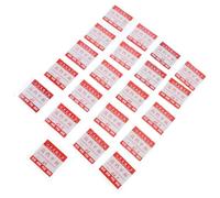 BCOATH Verre de Remplacement pour Montre Ronde 21pcs, Lentille Plate Anti-Rayures en Verre Transparent Bords Lisses pour Réparation D'horlogerie