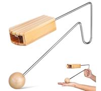 BCOATH Vibraslap Facile à Jouer Instrument de Percussion Musical en Bois Design Élégant et Portable pour Débutants et Musiciens pour Spectacles et Loisirs