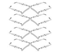 BCOATH Vis de mentonnière en métal pour violon 8 PCS argentées, vis de réglage et fixation, accessoires pour violon, pour entretien et réparation des instruments