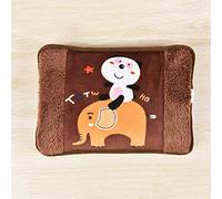 BcofoA Bouillotte électrique Chauffante，Bouillotte Peluche,Poche à Glace，bouillotte avec Housse en Peluche Amovible et Lavable,Aide à fournir Les Plus de Chaleur et de confor (Color : Yellow)